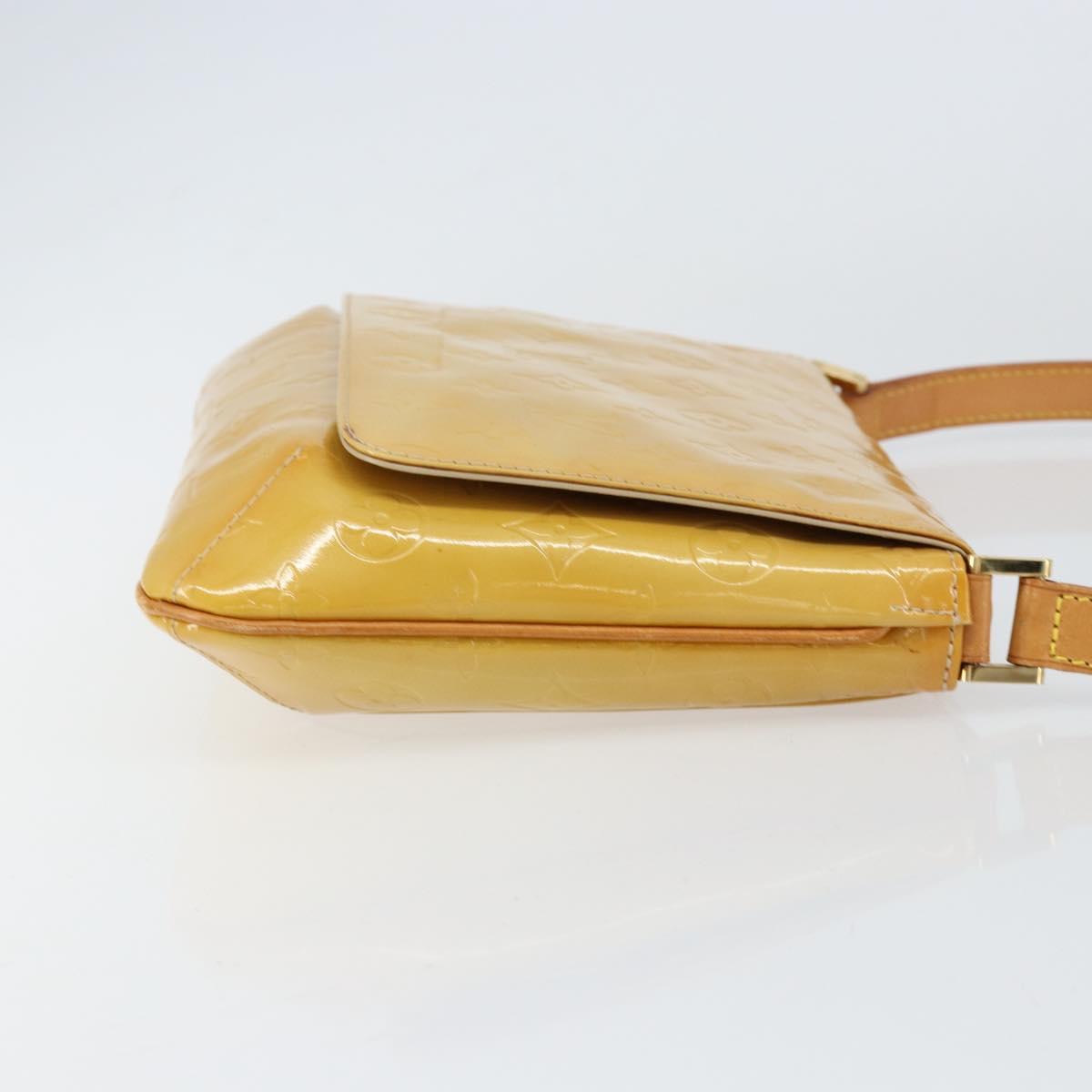 LOUIS VUITTON Monogram Vernis Thompson Street Bag Beige M91301 LV Auth BA8166