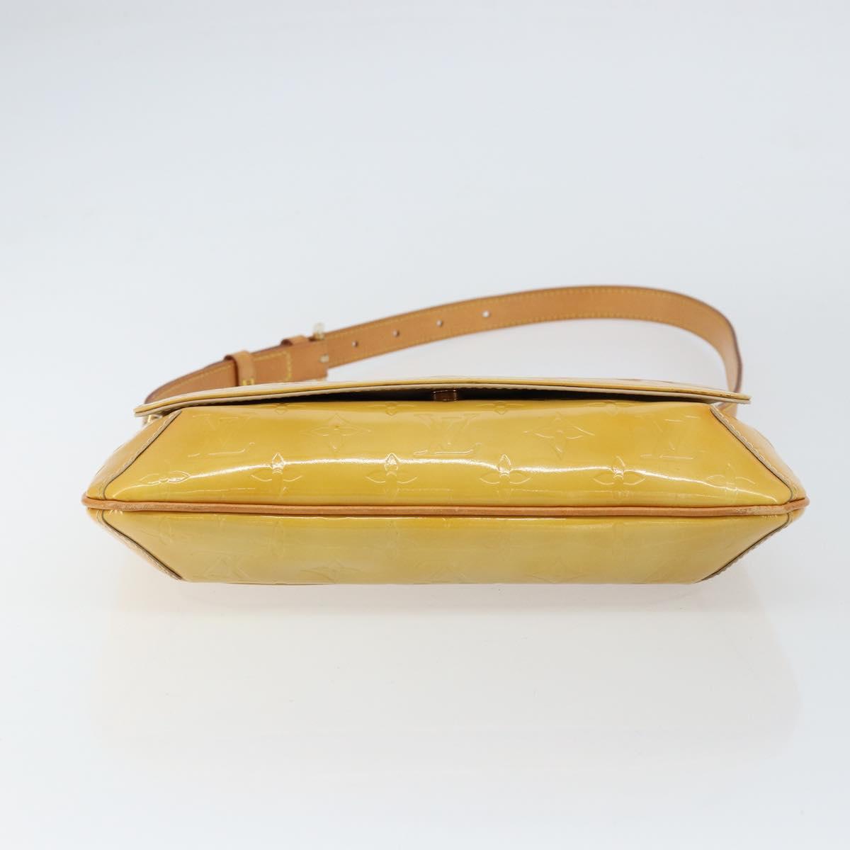 LOUIS VUITTON Monogram Vernis Thompson Street Bag Beige M91301 LV Auth BA8166