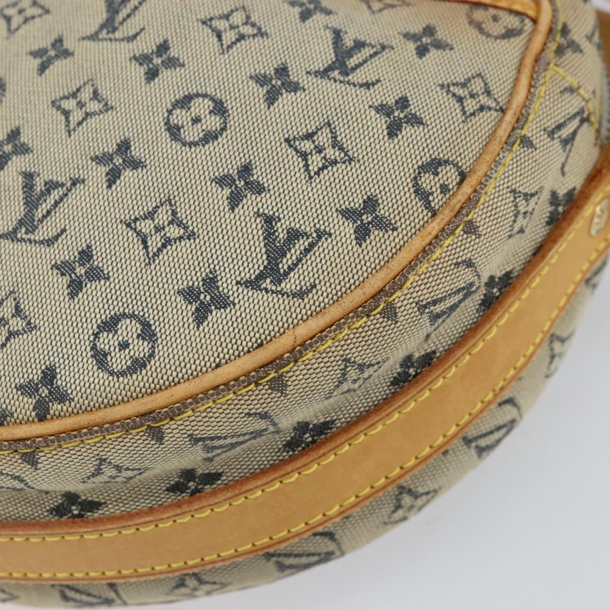 LOUIS VUITTON Monogram Mini Jeanne PM Shoulder Bag Blue M92001 LV Auth BA8168