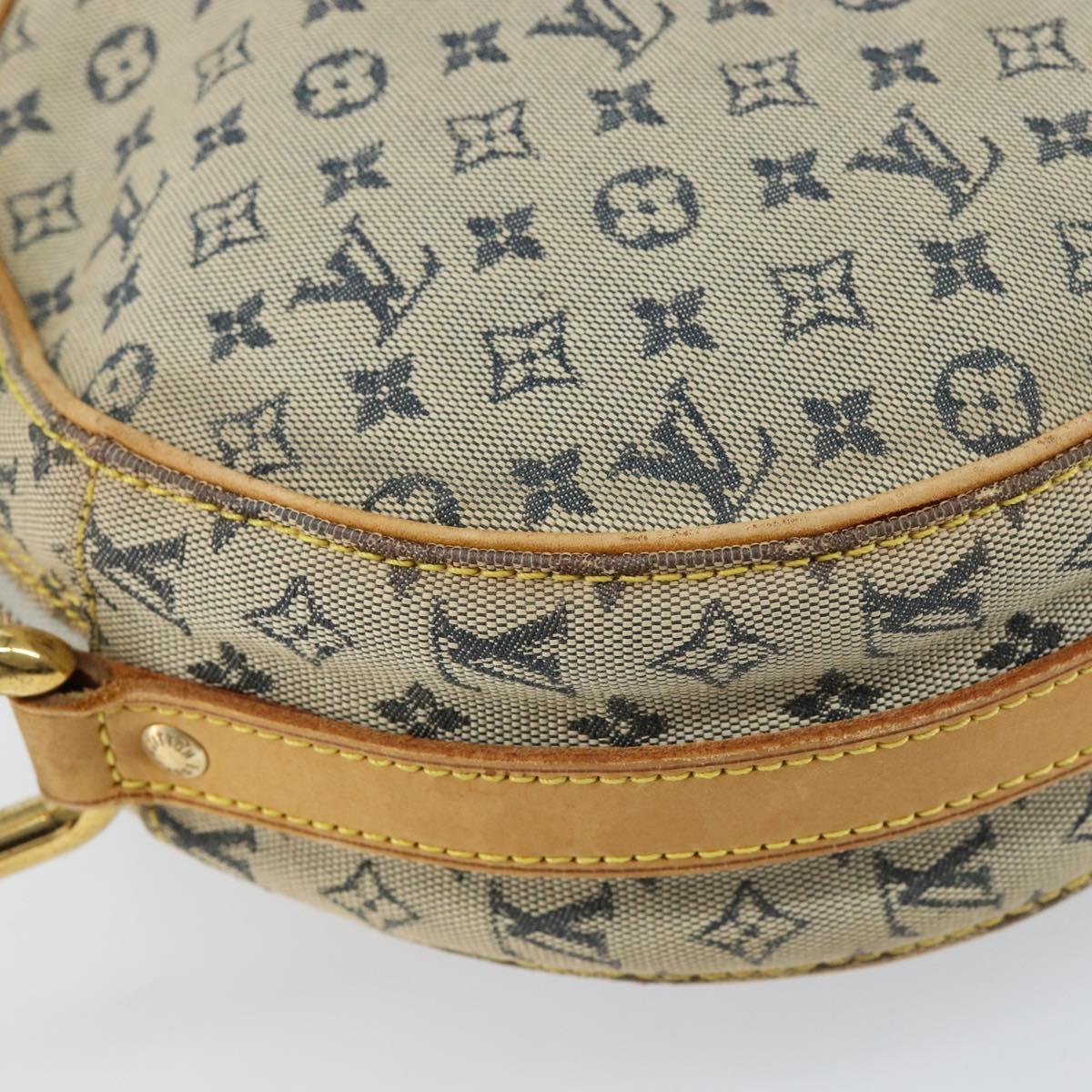 LOUIS VUITTON Monogram Mini Jeanne PM Shoulder Bag Blue M92001 LV Auth BA8168