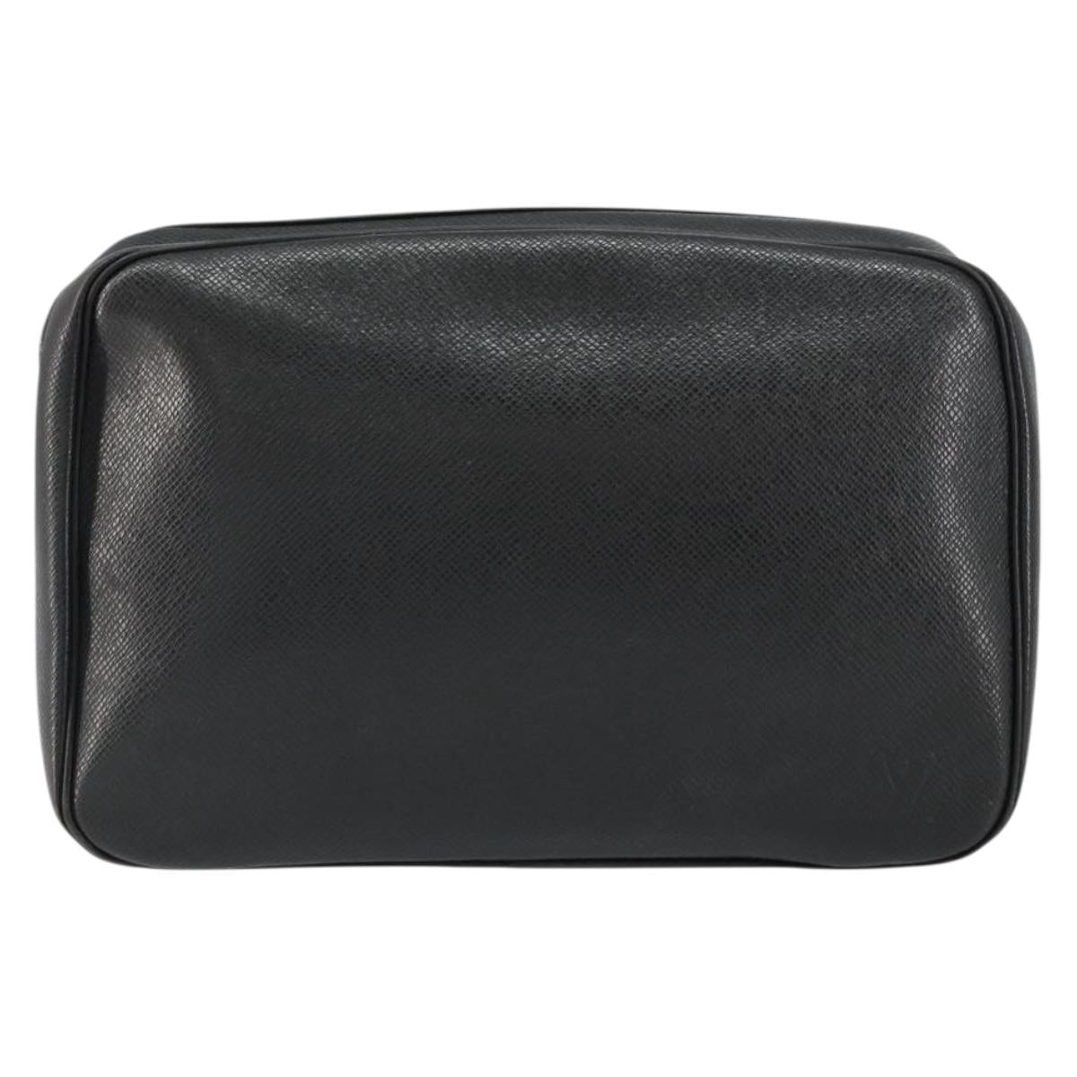 LOUIS VUITTON Taiga Trousse Toilette GM Clutch Bag Ardoise M30212 LV Auth BA8169