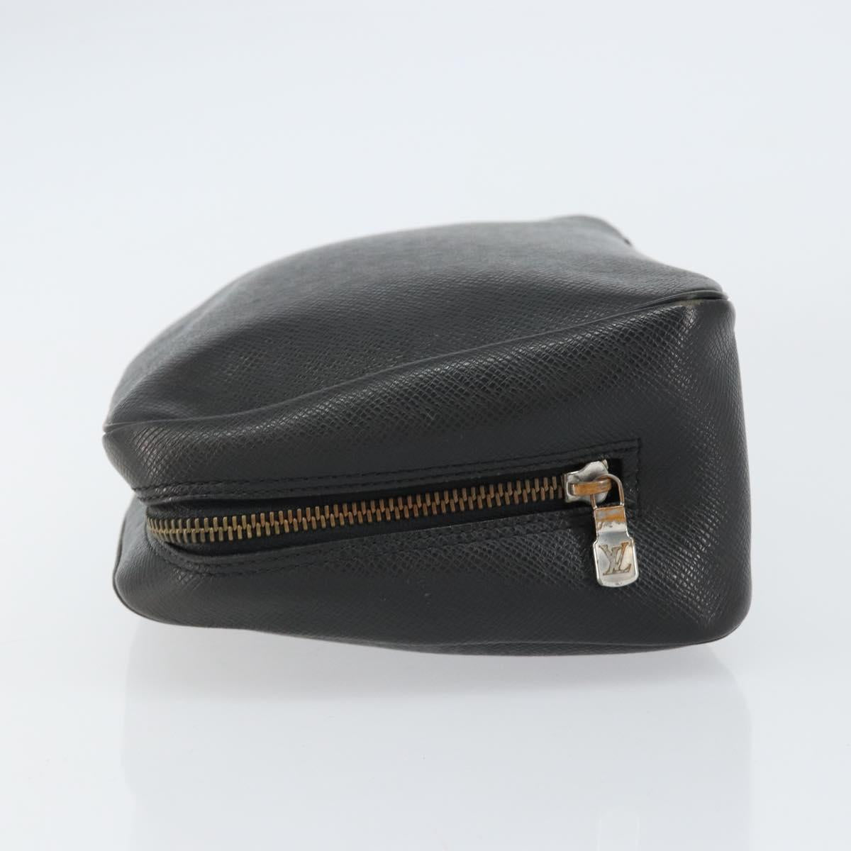 LOUIS VUITTON Taiga Trousse Toilette GM Clutch Bag Ardoise M30212 LV Auth BA8169