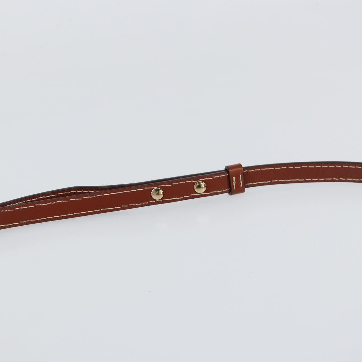 Chloe Woody Hand Bag Canvas Leather 2way Beige Gold Auth BA8173