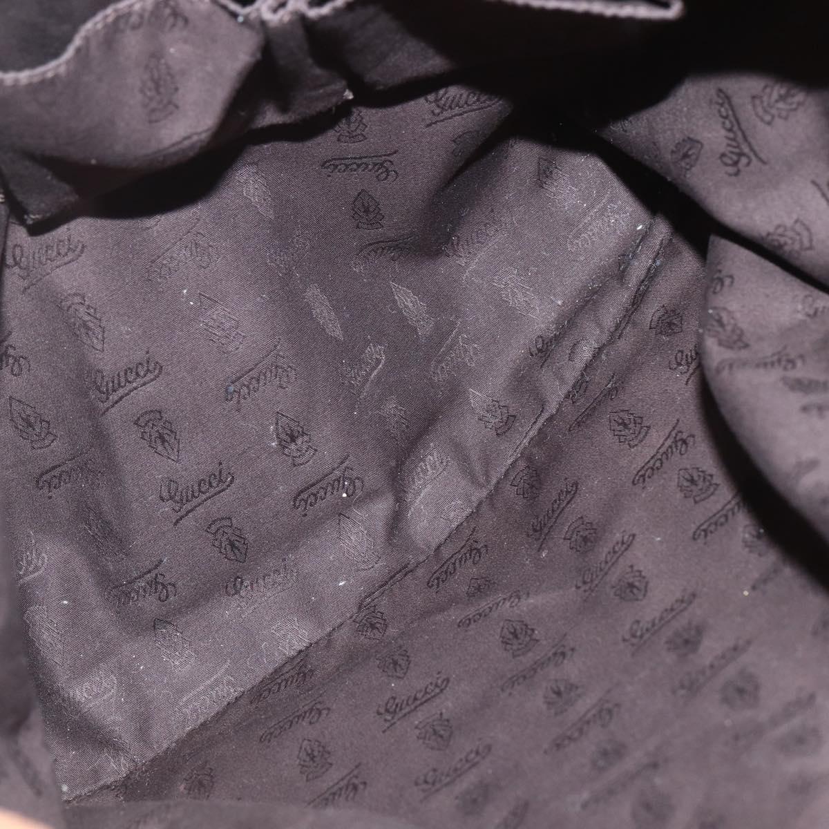 GUCCI GG Canvas Tote Bag Beige Silver 232946 Auth BA8182