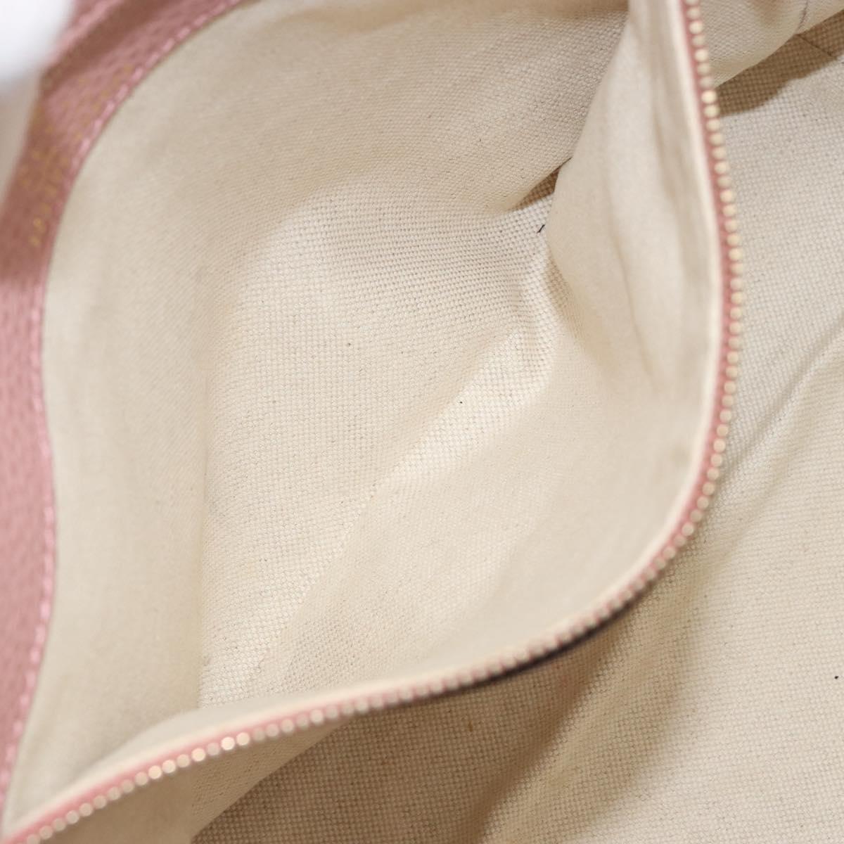 GUCCI Tote Bag Leather Gray Gold 354408 Auth BA8183