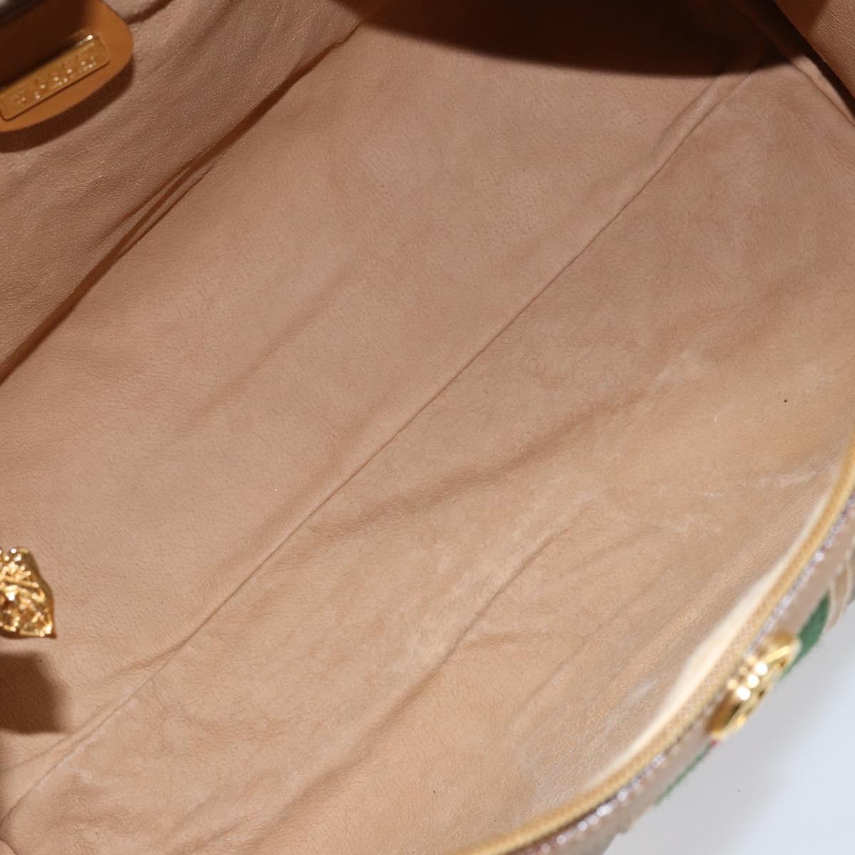 GUCCI Micro GG Supreme Web Sherry Line Bag PVC Beige 002 40 0168 Auth BA8186