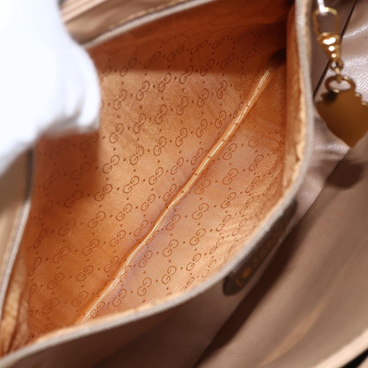 GUCCI GG Supreme Shoulder Bag PVC Beige Gold 001 113 6165 Auth BA8191