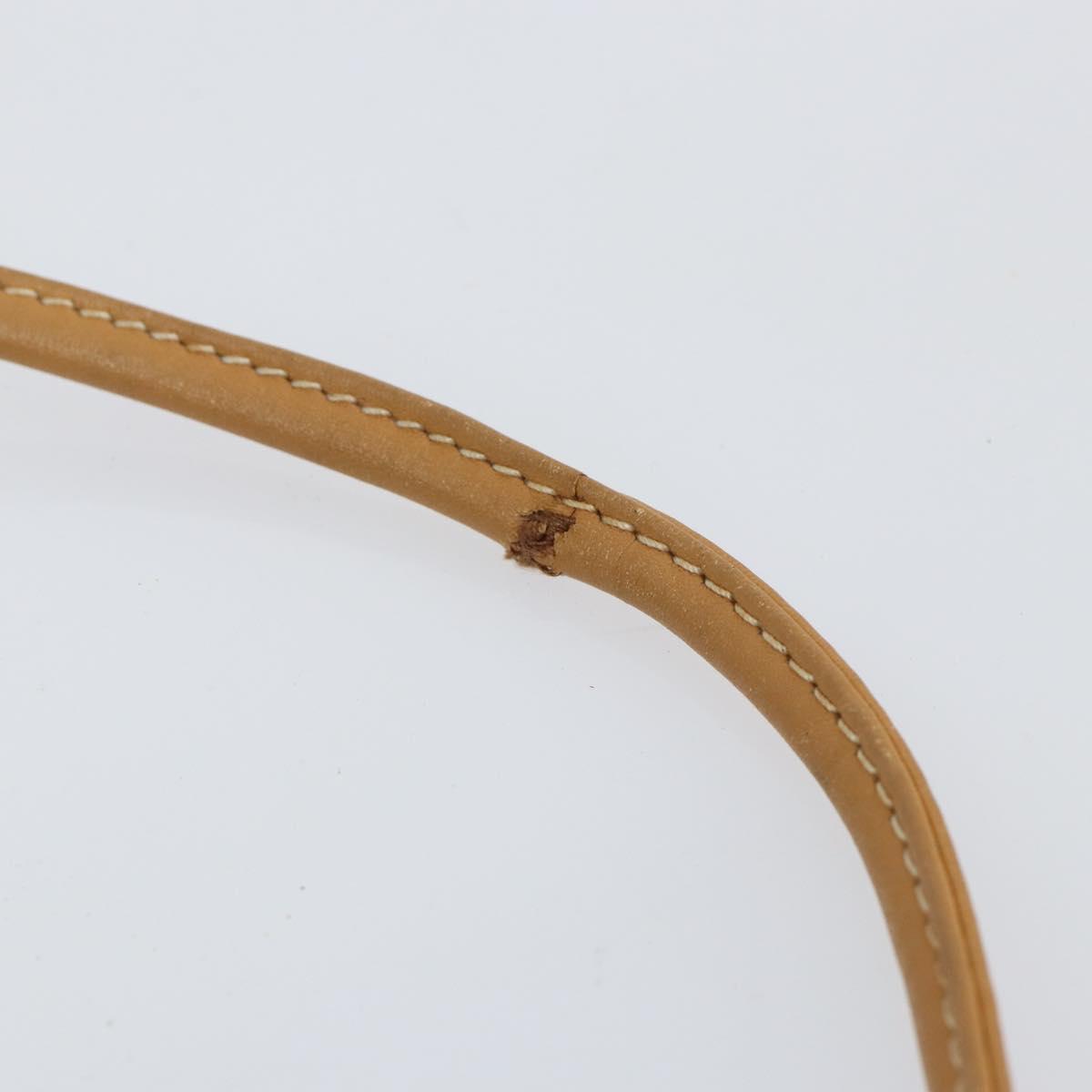 GUCCI Shoulder Bag Leather Black Gold Auth BA8193