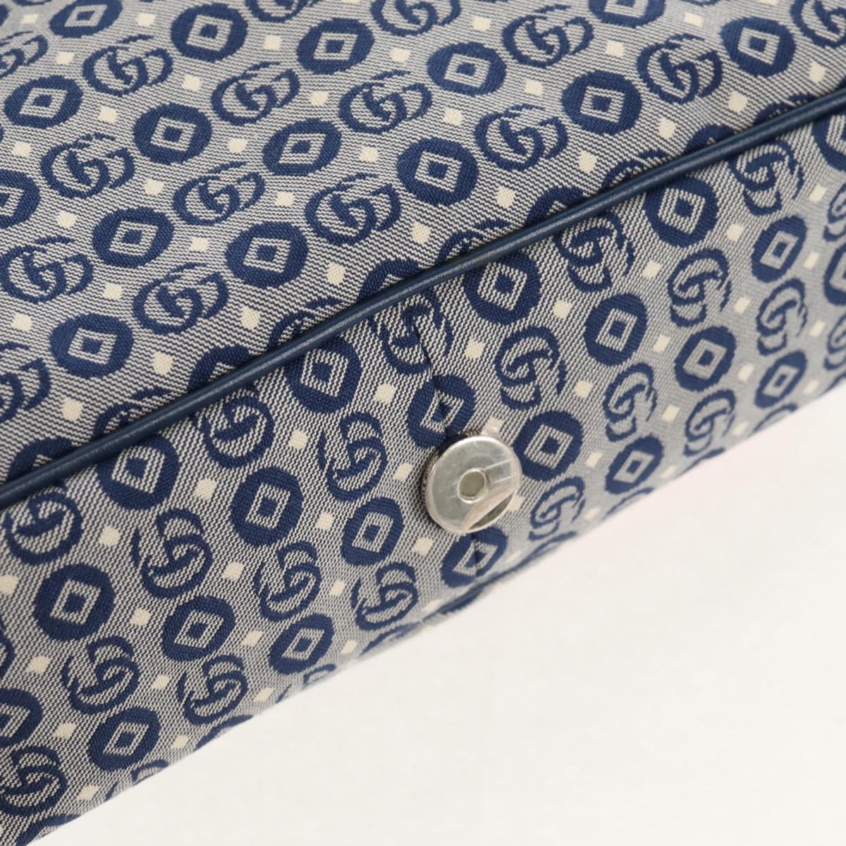 GUCCI Shoulder Bag PVC Blue Silver 664143 Auth BA8196M