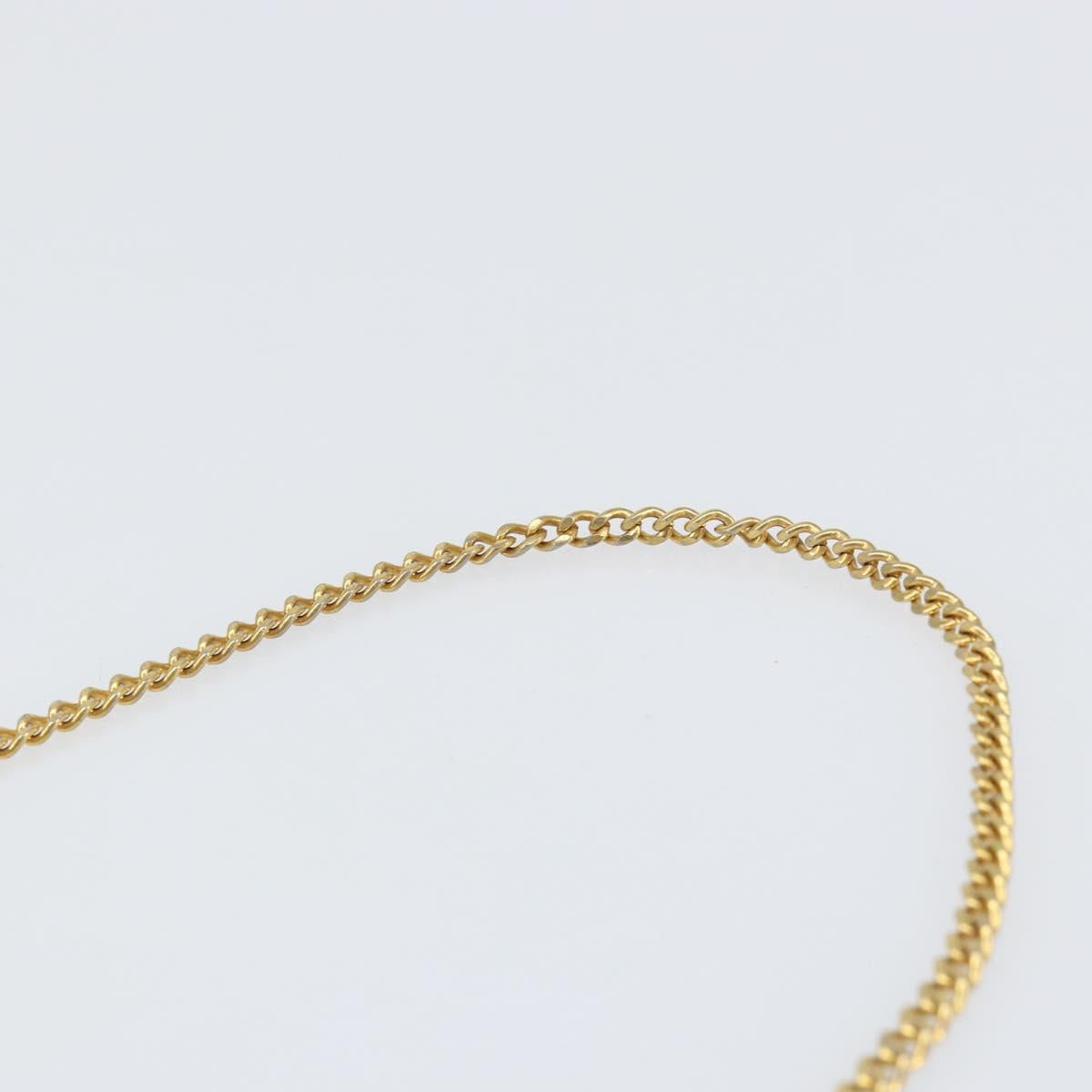 Christian Dior Honeycomb Canvas Chain Shoulder Bag PVC Black Gold Auth BA8201