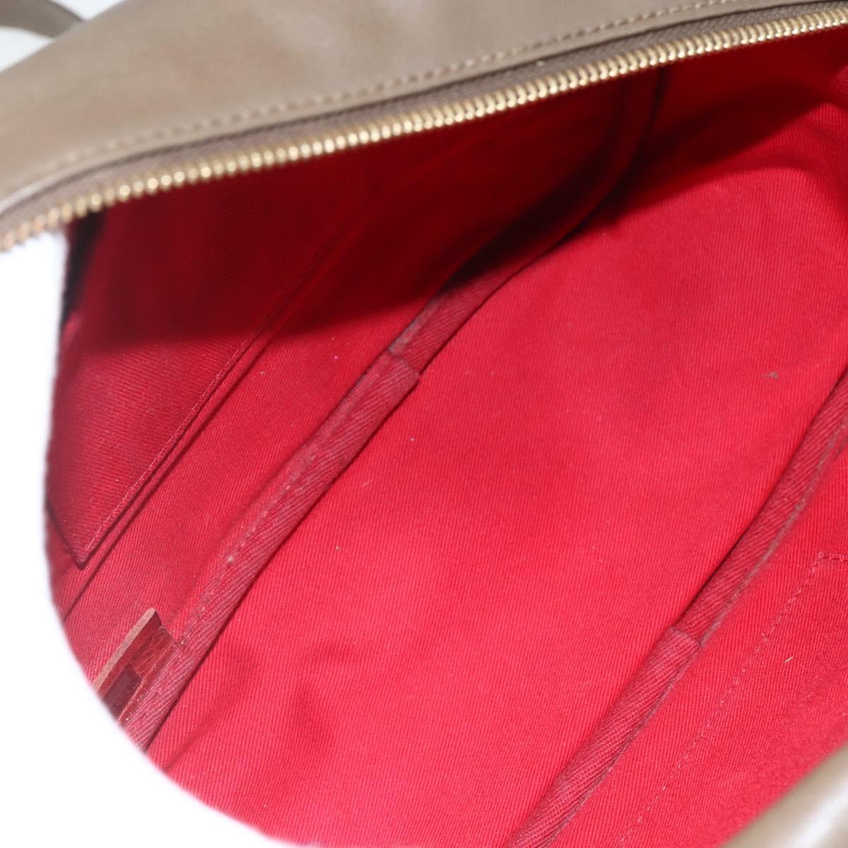 Chloe Eden Shoulder Bag Leather Brown Gold Auth BA8215