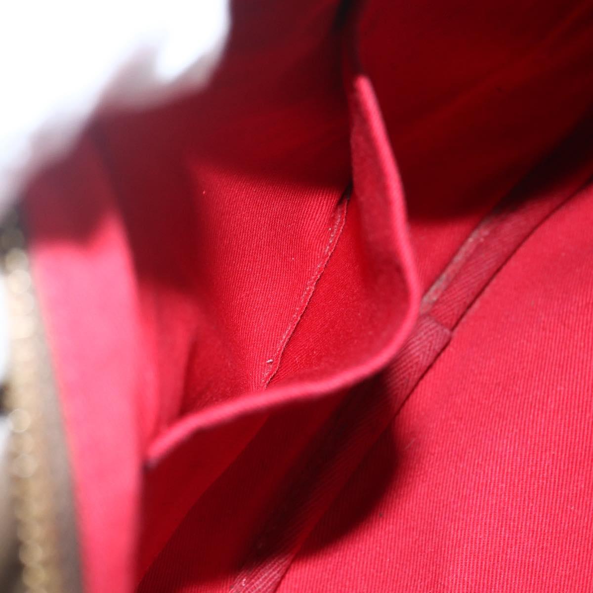 Chloe Eden Shoulder Bag Leather Brown Gold Auth BA8215