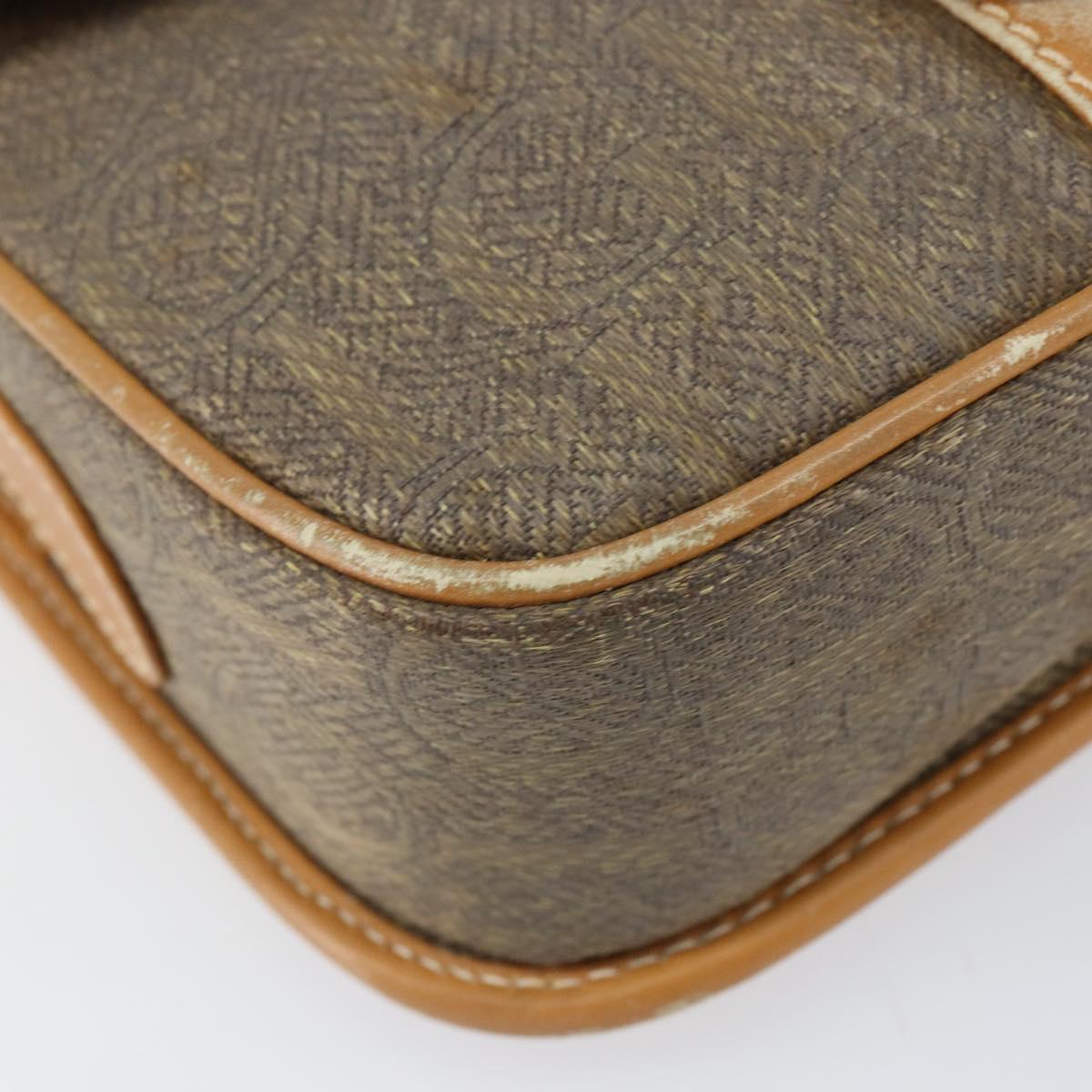 GUCCI Shoulder Bag Canvas Leather Beige Gold 007 23 0125 Auth BA8219