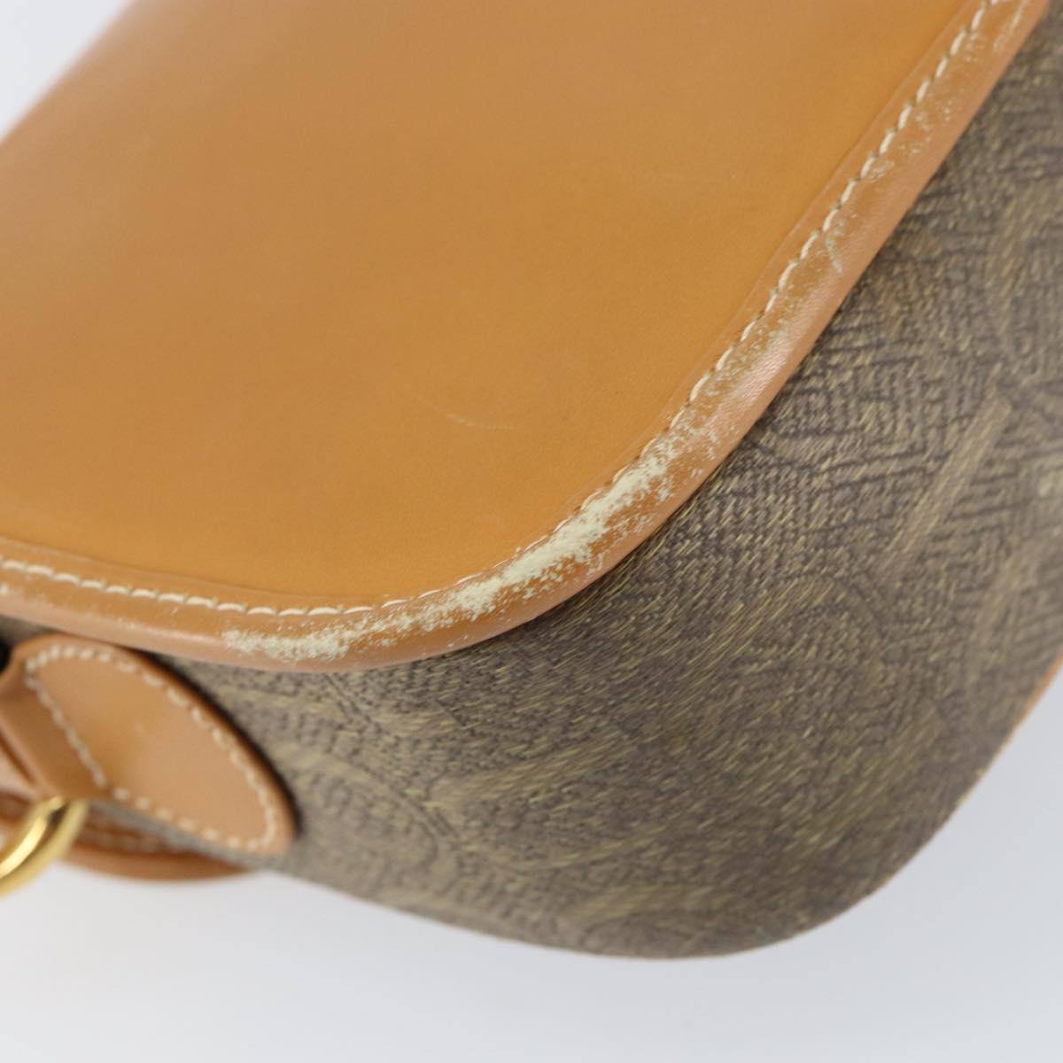 GUCCI Shoulder Bag Canvas Leather Beige Gold 007 23 0125 Auth BA8219