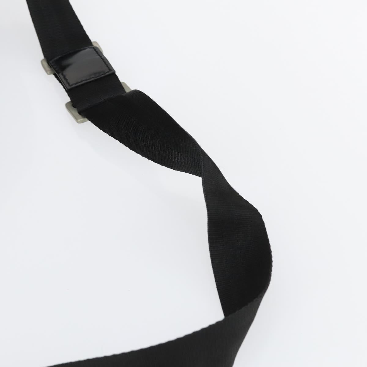 Salvatore Ferragamo Boston Bag Nylon Black Silver Auth BA8227