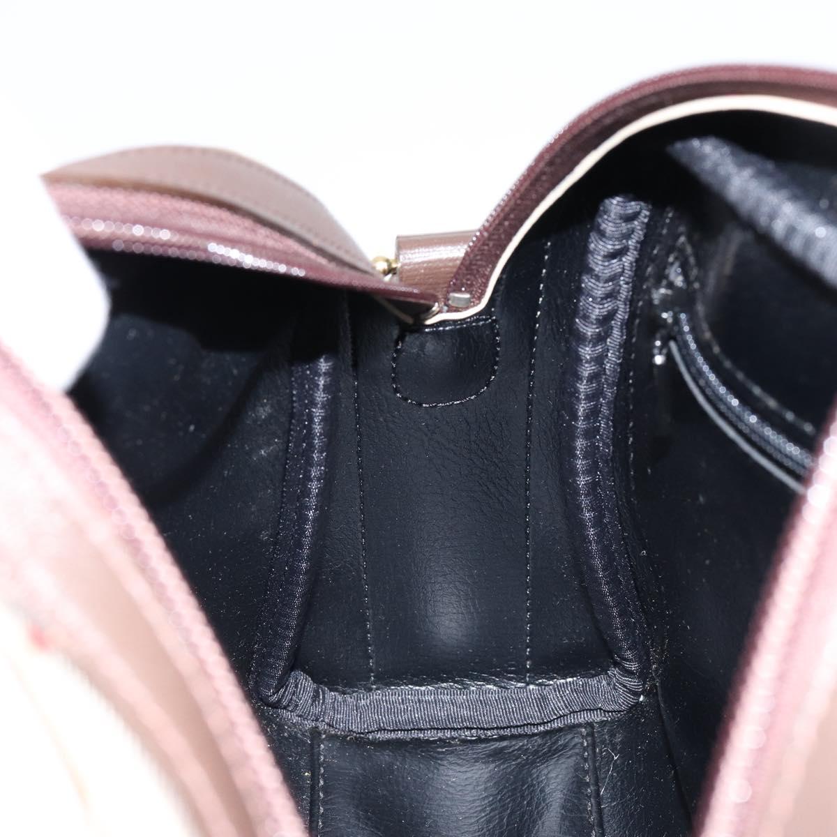 Burberrys Nova Check Shoulder Bag Canvas Beige Gold Auth BA8240