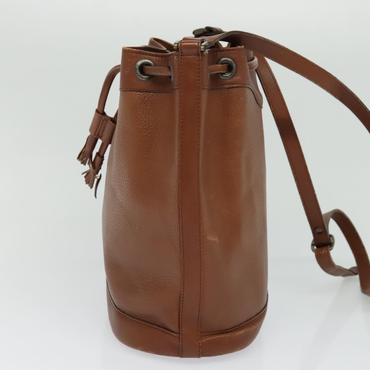 Burberrys Shoulder Bag Leather Brown Auth BA826
