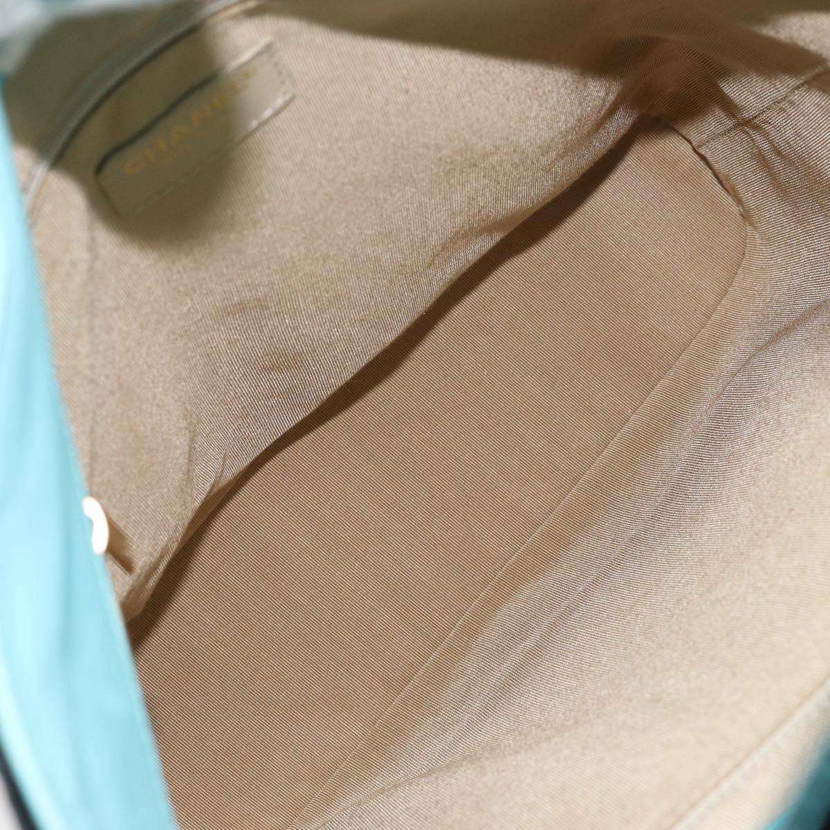 CHANEL Tote Bag Enamel Multicolor Gold CC Auth BA8262