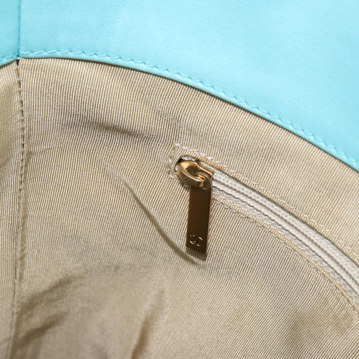 CHANEL Tote Bag Enamel Multicolor Gold CC Auth BA8262