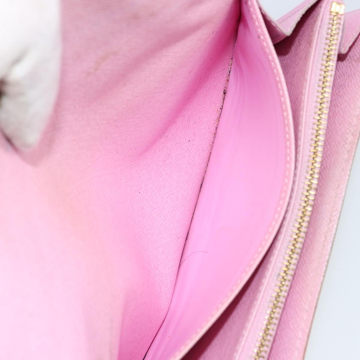 LOUIS VUITTON Multicolor Portefeuille Sarah Long Wallet White M93532 Auth BA8265