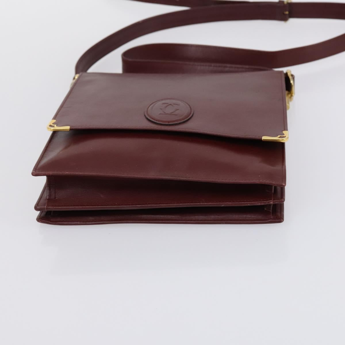 CARTIER Loewe DOLCE&GABBANA Bag Leather Canvas 3 Set Brown Bordeaux Auth BA8267