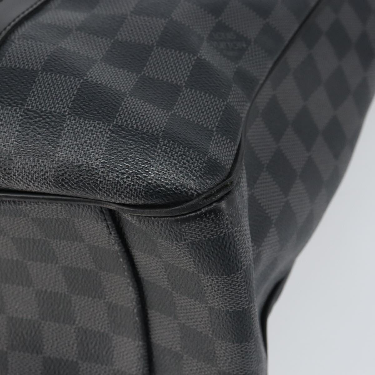 LOUIS VUITTON Damier Graphite Tadao Shoulder Bag 2way N51192 LV Auth BA8269