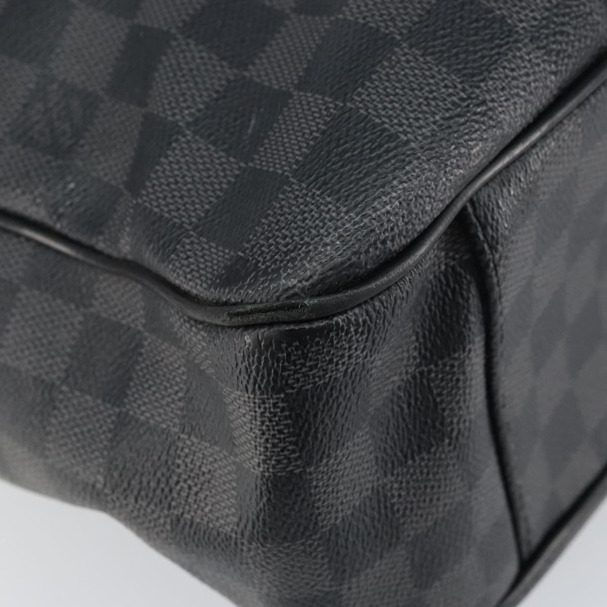 LOUIS VUITTON Damier Graphite Tadao Shoulder Bag 2way N51192 LV Auth BA8269