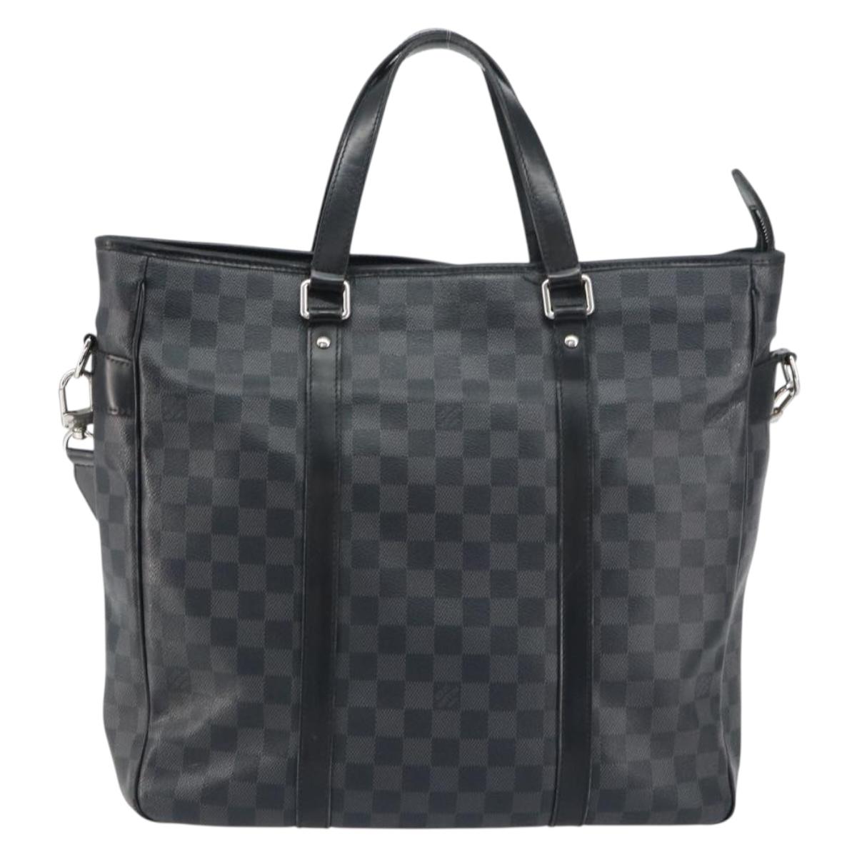 LOUIS VUITTON Damier Graphite Tadao Shoulder Bag 2way N51192 LV Auth BA8269