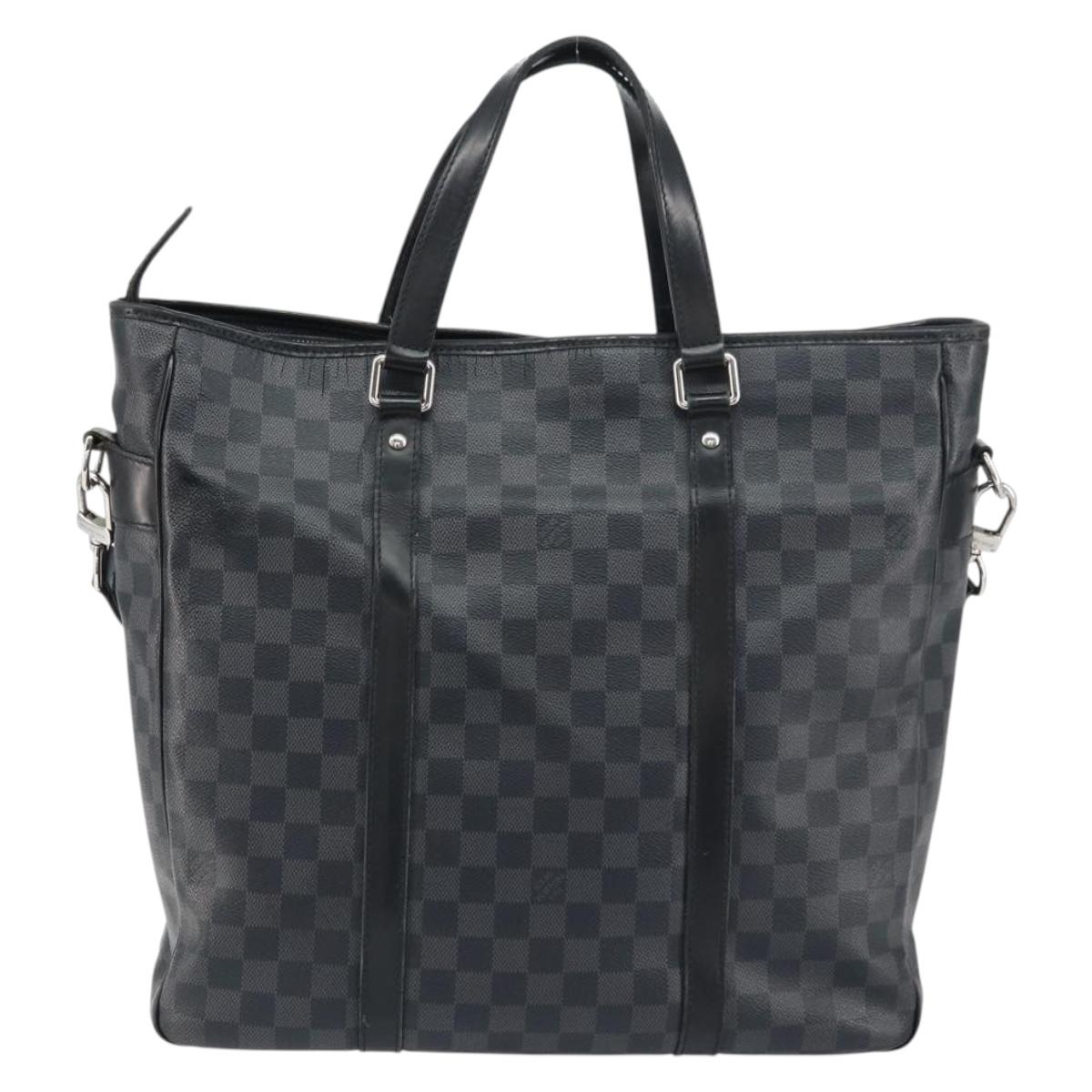LOUIS VUITTON Damier Graphite Tadao Shoulder Bag 2way N51192 LV Auth BA8269