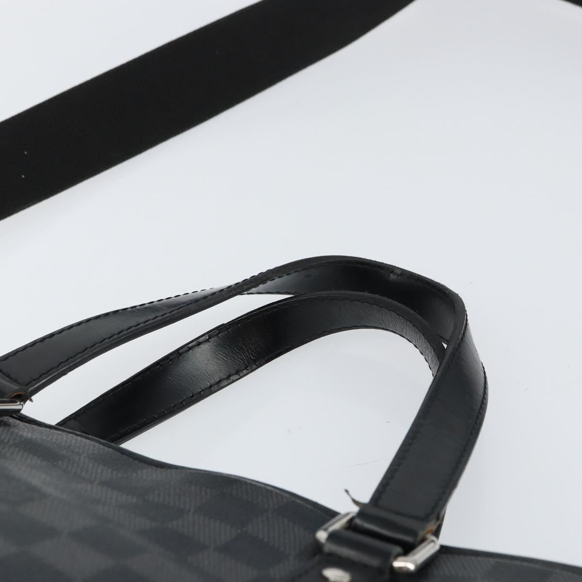 LOUIS VUITTON Damier Graphite Tadao Shoulder Bag 2way N51192 LV Auth BA8269