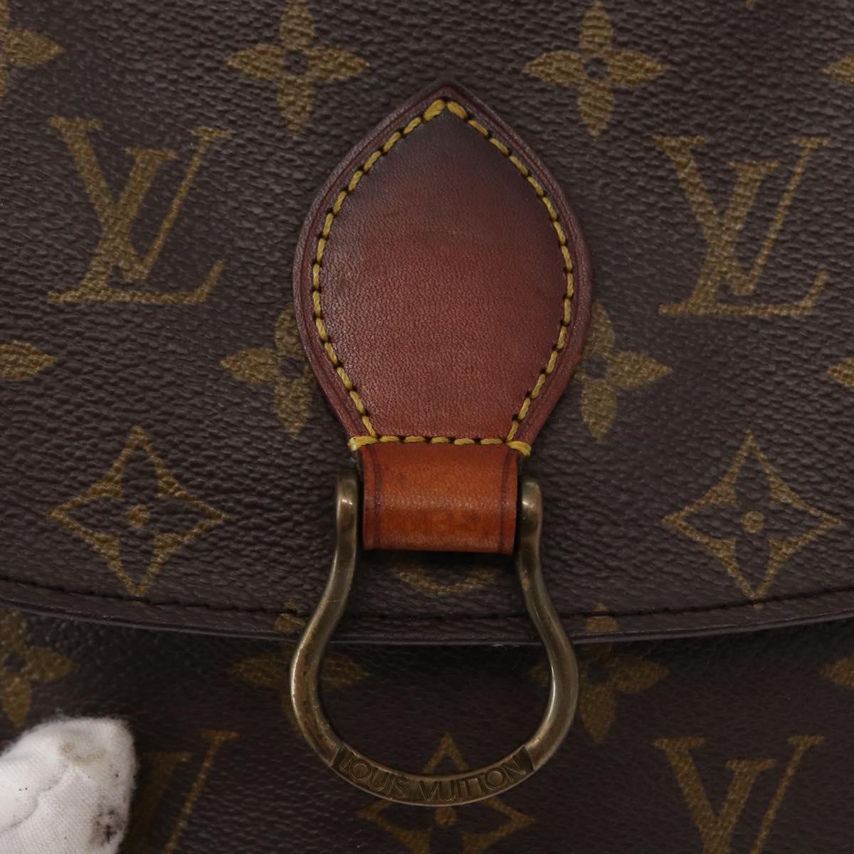 LOUIS VUITTON Monogram Saint Cloud MM Shoulder Bag M51243 LV Auth BA8278