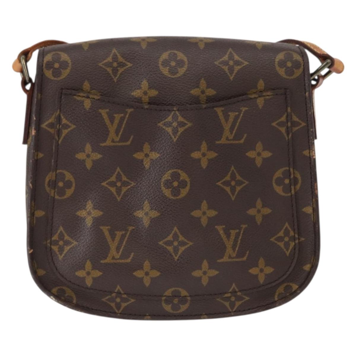 LOUIS VUITTON Monogram Saint Cloud MM Shoulder Bag M51243 LV Auth BA8278