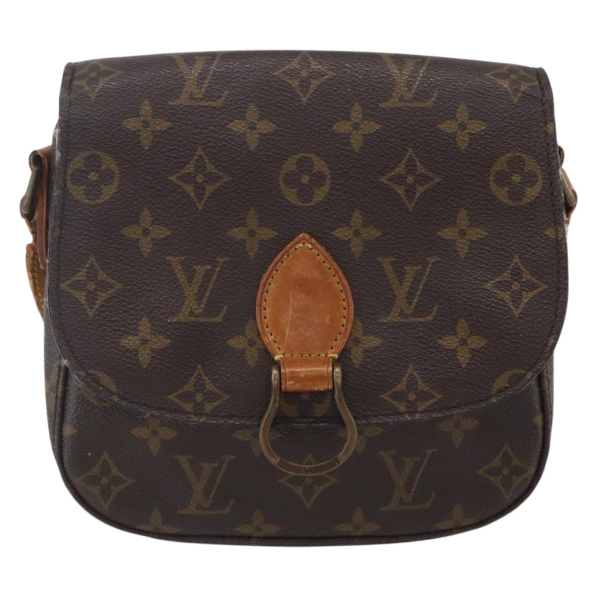 LOUIS VUITTON Monogram Saint Cloud MM Shoulder Bag M51243 LV Auth BA8279