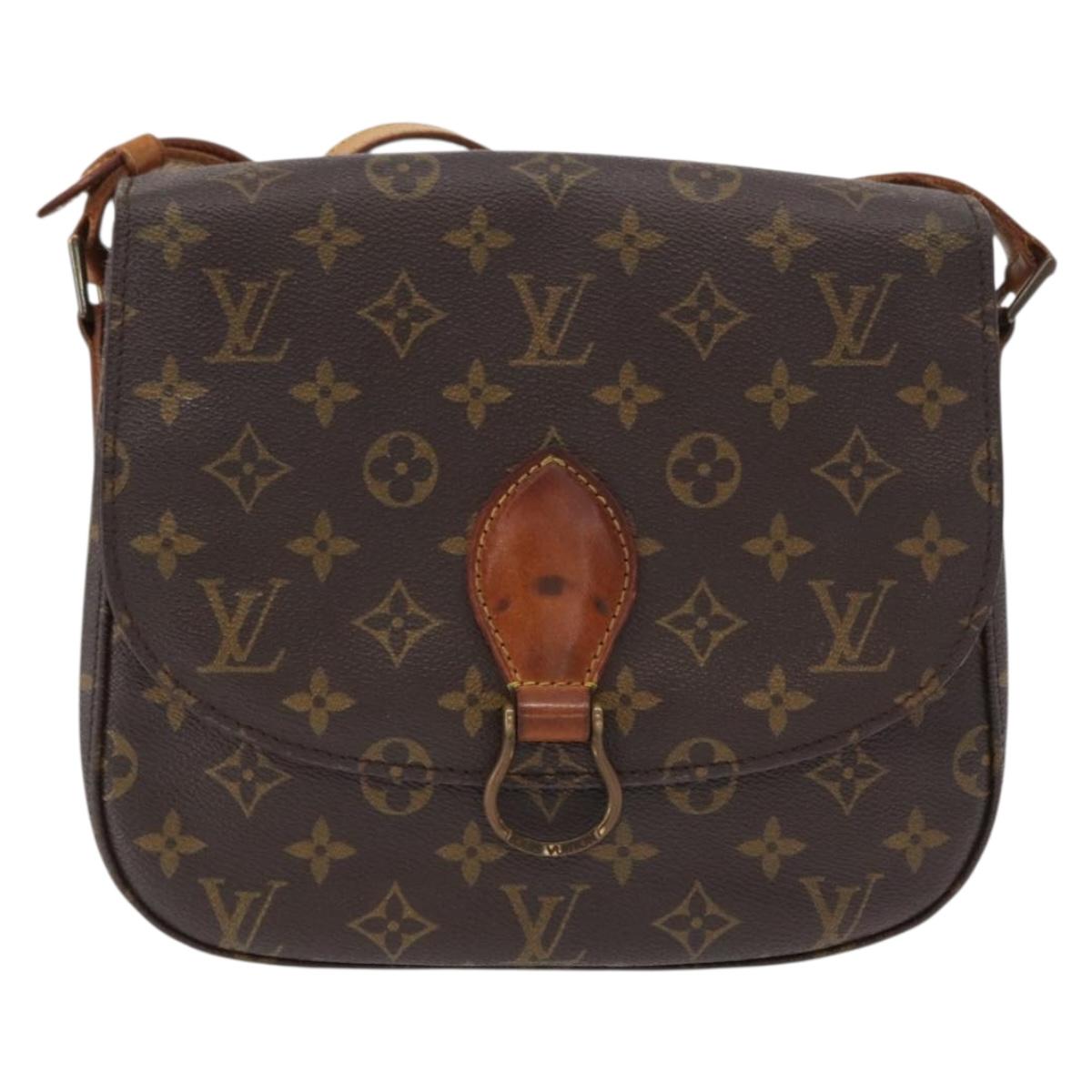 LOUIS VUITTON Monogram Saint Cloud GM Shoulder Bag M51242 LV Auth BA8282