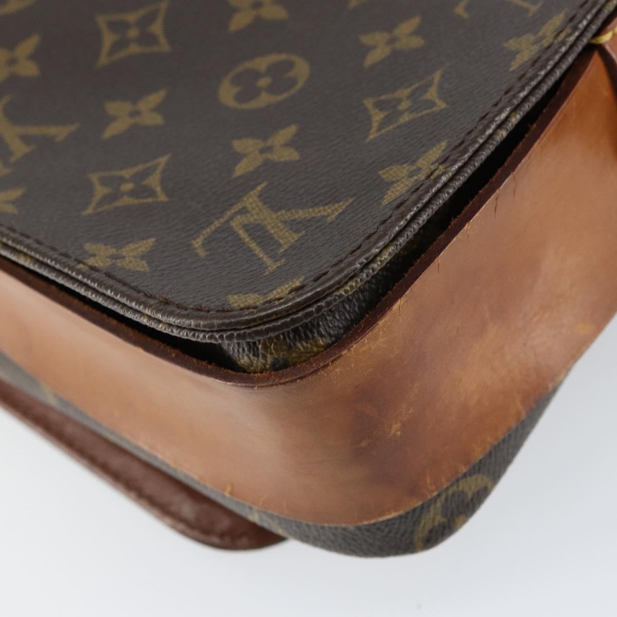 LOUIS VUITTON Monogram Cartouchiere MM Shoulder Bag M51253 LV Auth BA8293