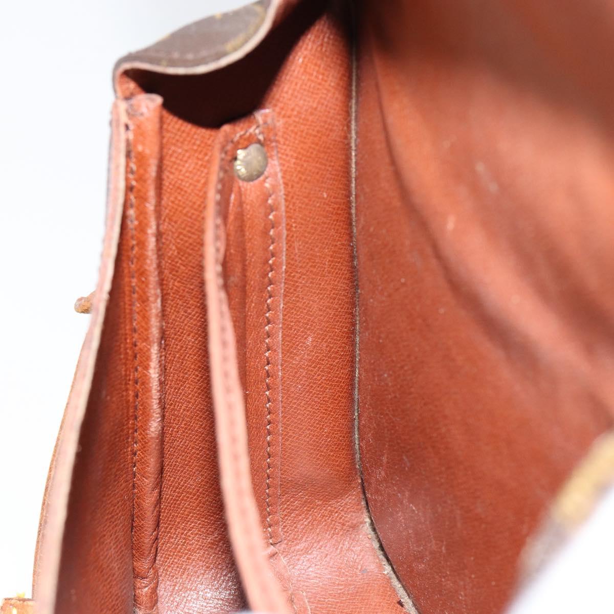 LOUIS VUITTON Monogram Cartouchiere MM Shoulder Bag M51253 LV Auth BA8293