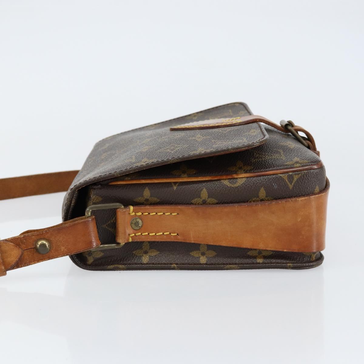 LOUIS VUITTON Monogram Cartouchiere MM Shoulder Bag M51253 LV Auth BA8293