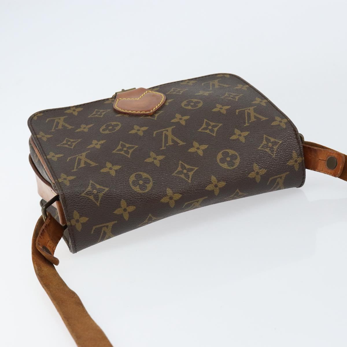 LOUIS VUITTON Monogram Cartouchiere MM Shoulder Bag M51253 LV Auth BA8293