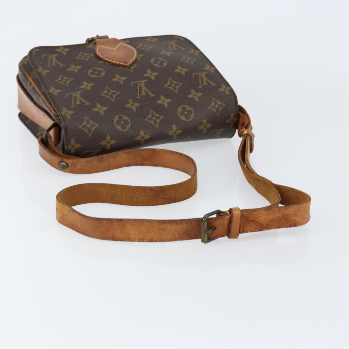 LOUIS VUITTON Monogram Cartouchiere MM Shoulder Bag M51253 LV Auth BA8293