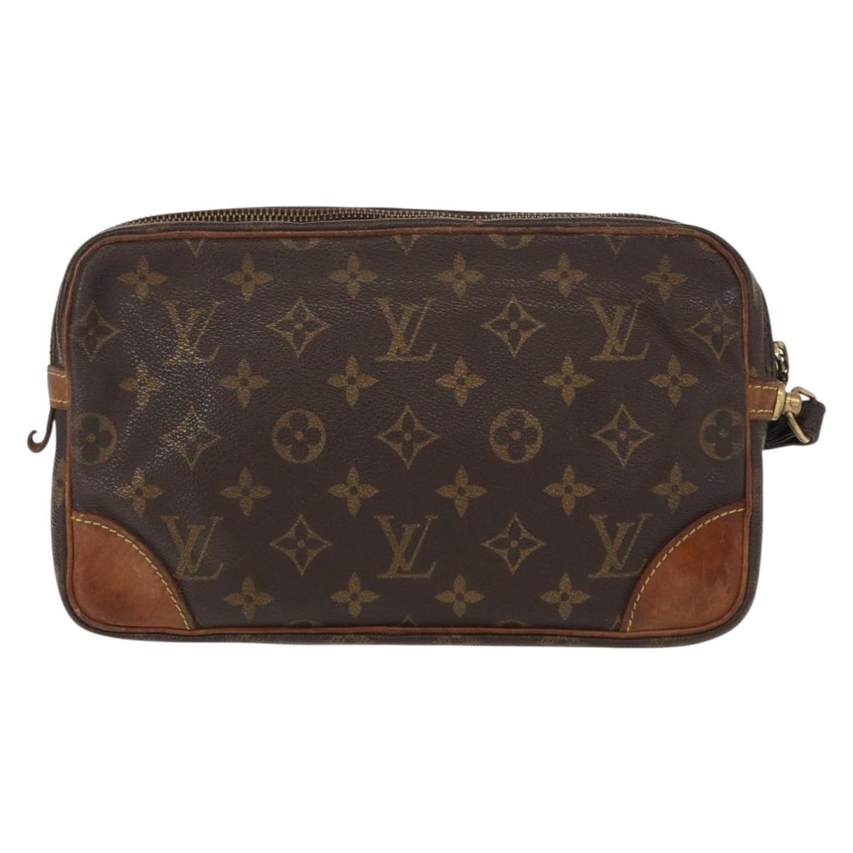 LOUIS VUITTON Monogram Marly Dragonne GM Clutch Bag M51825 LV Auth BA8303