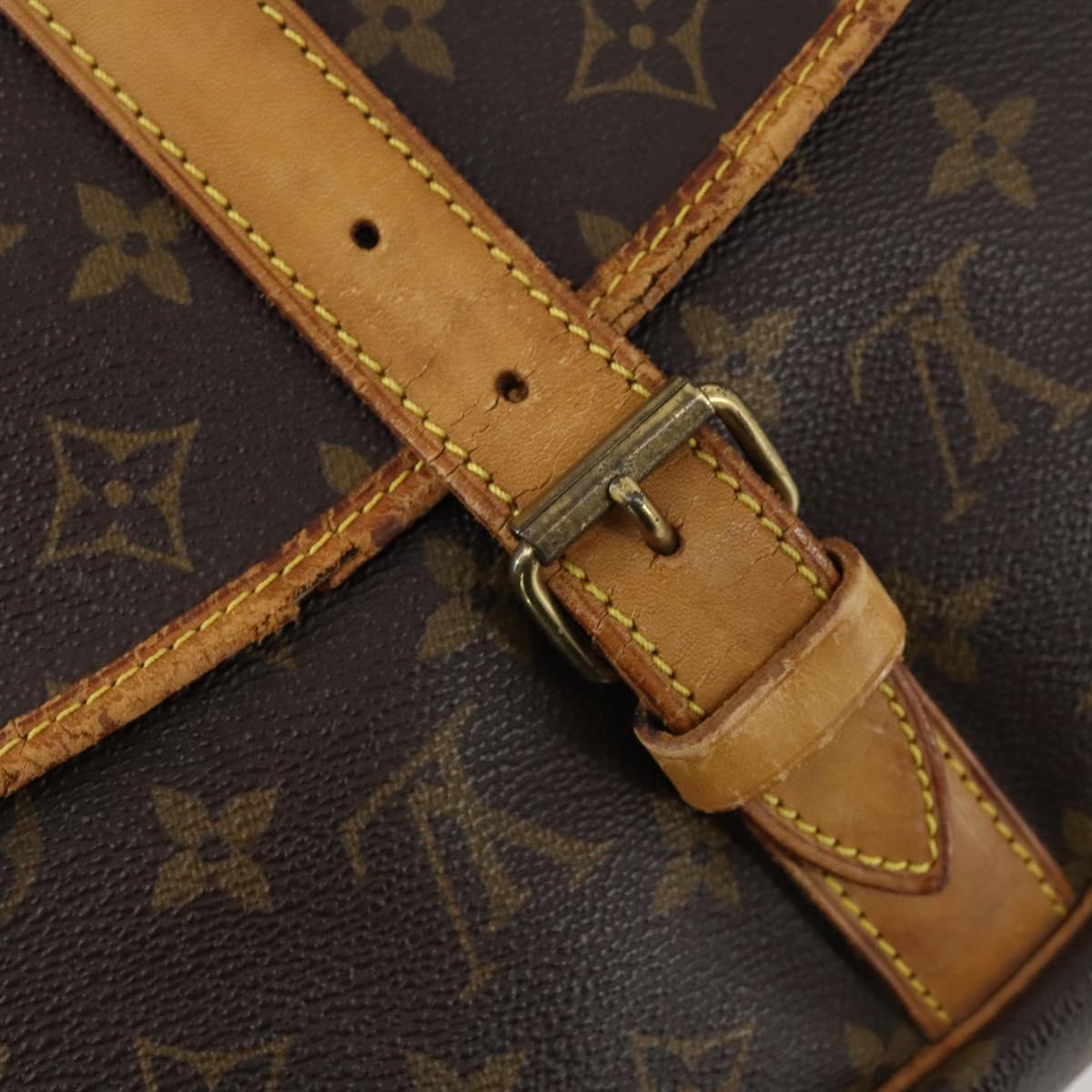 LOUIS VUITTON Monogram Saumur 35 Shoulder Bag M42254 LV Auth BA8314