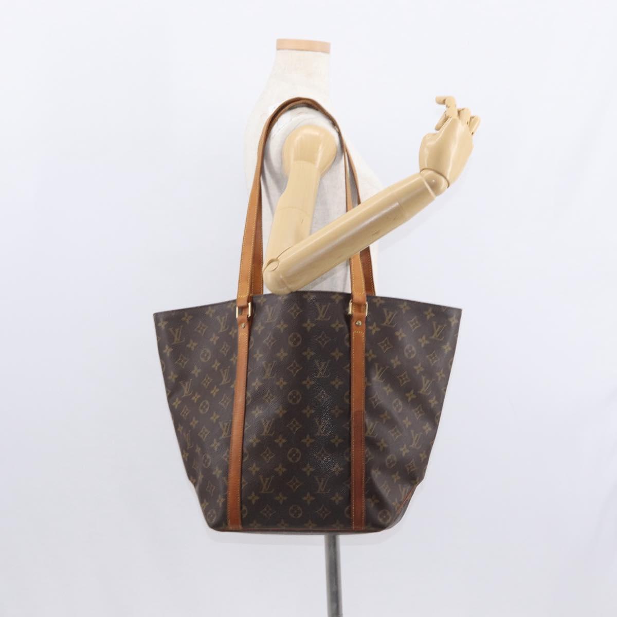 LOUIS VUITTON Monogram Sac Shopping Tote Bag M51108 LV Auth BA8319