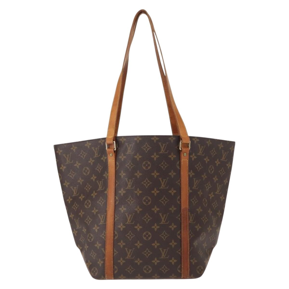 LOUIS VUITTON Monogram Sac Shopping Tote Bag M51108 LV Auth BA8319
