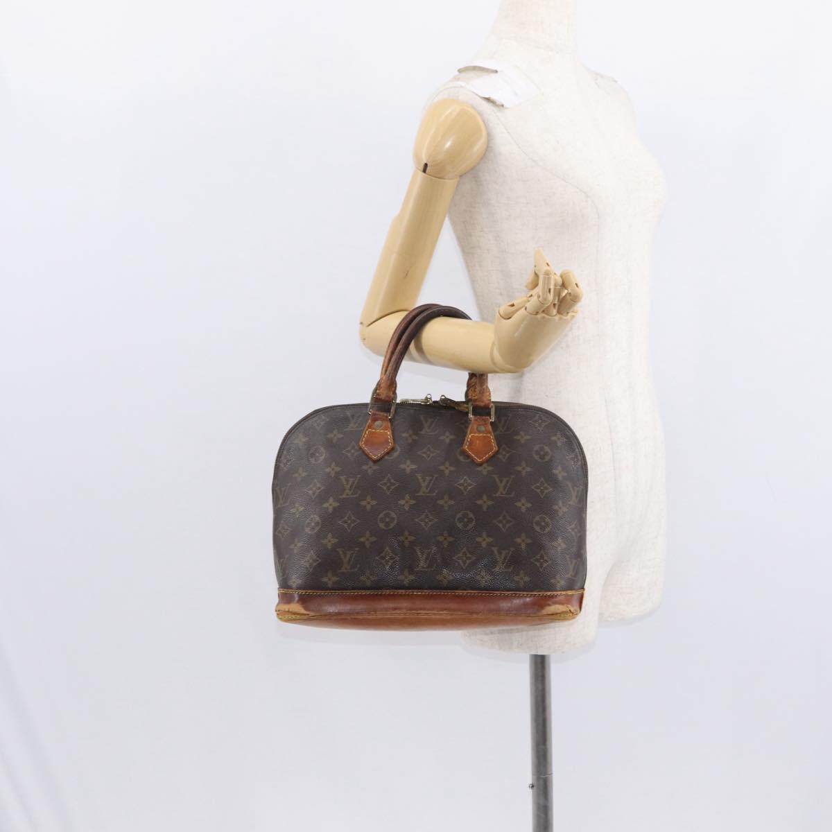 LOUIS VUITTON Monogram Alma Hand Bag M51130 LV Auth BA8320