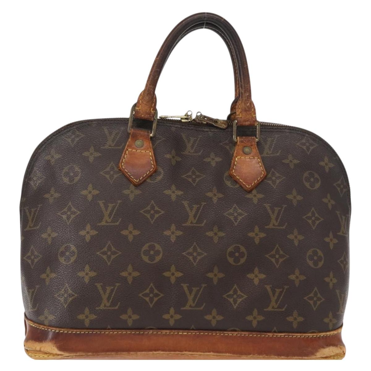LOUIS VUITTON Monogram Alma Hand Bag M51130 LV Auth BA8320
