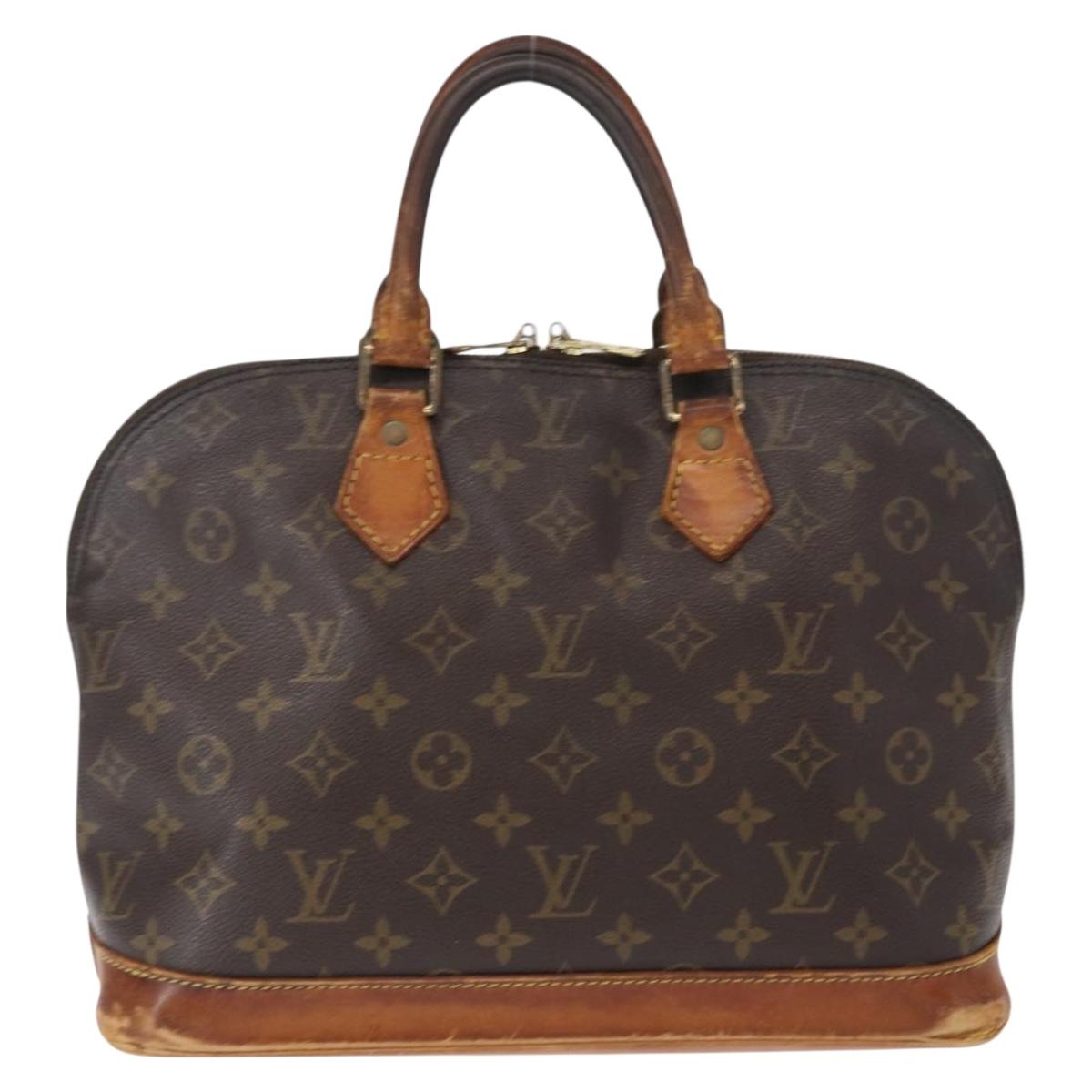 LOUIS VUITTON Monogram Alma Hand Bag M51130 LV Auth BA8320