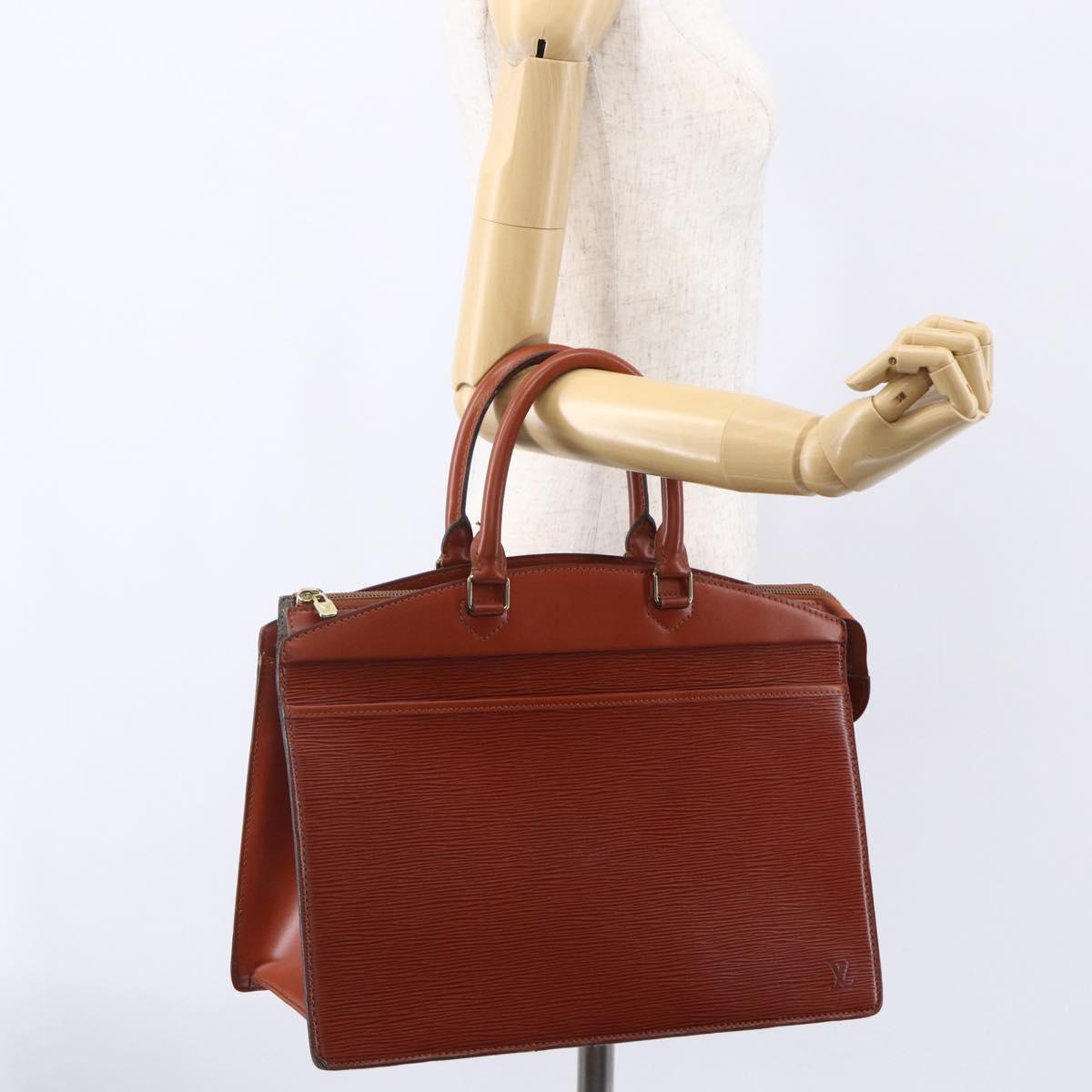LOUIS VUITTON Epi Riviera Hand Bag Brown M48183 LV Auth BA8323