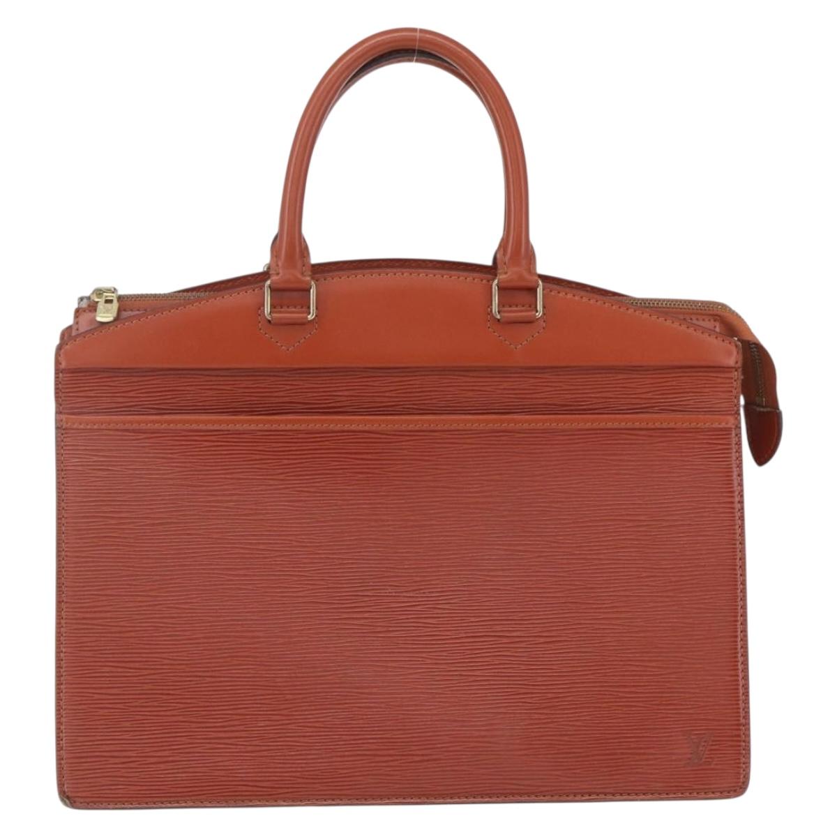 LOUIS VUITTON Epi Riviera Hand Bag Brown M48183 LV Auth BA8323