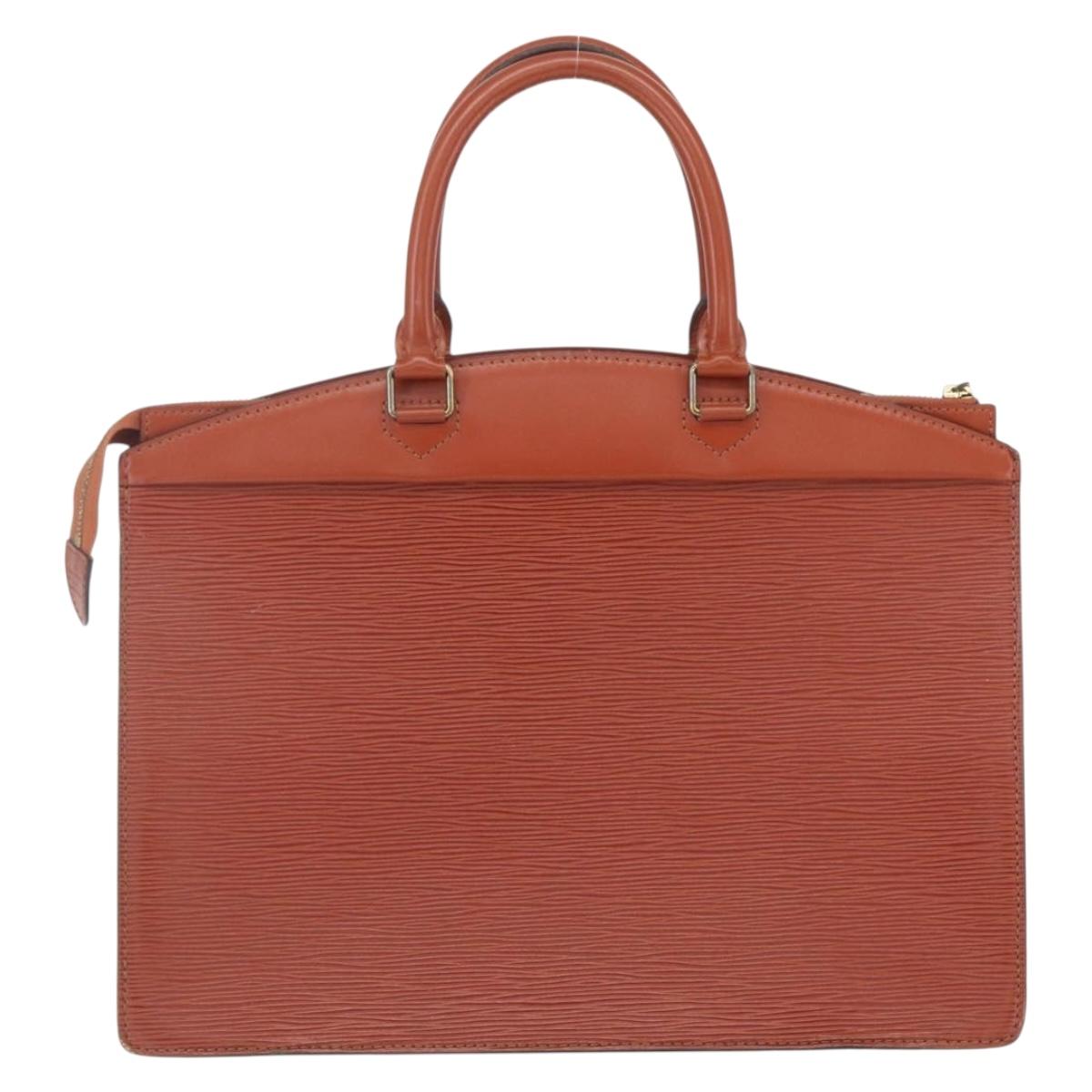 LOUIS VUITTON Epi Riviera Hand Bag Brown M48183 LV Auth BA8323