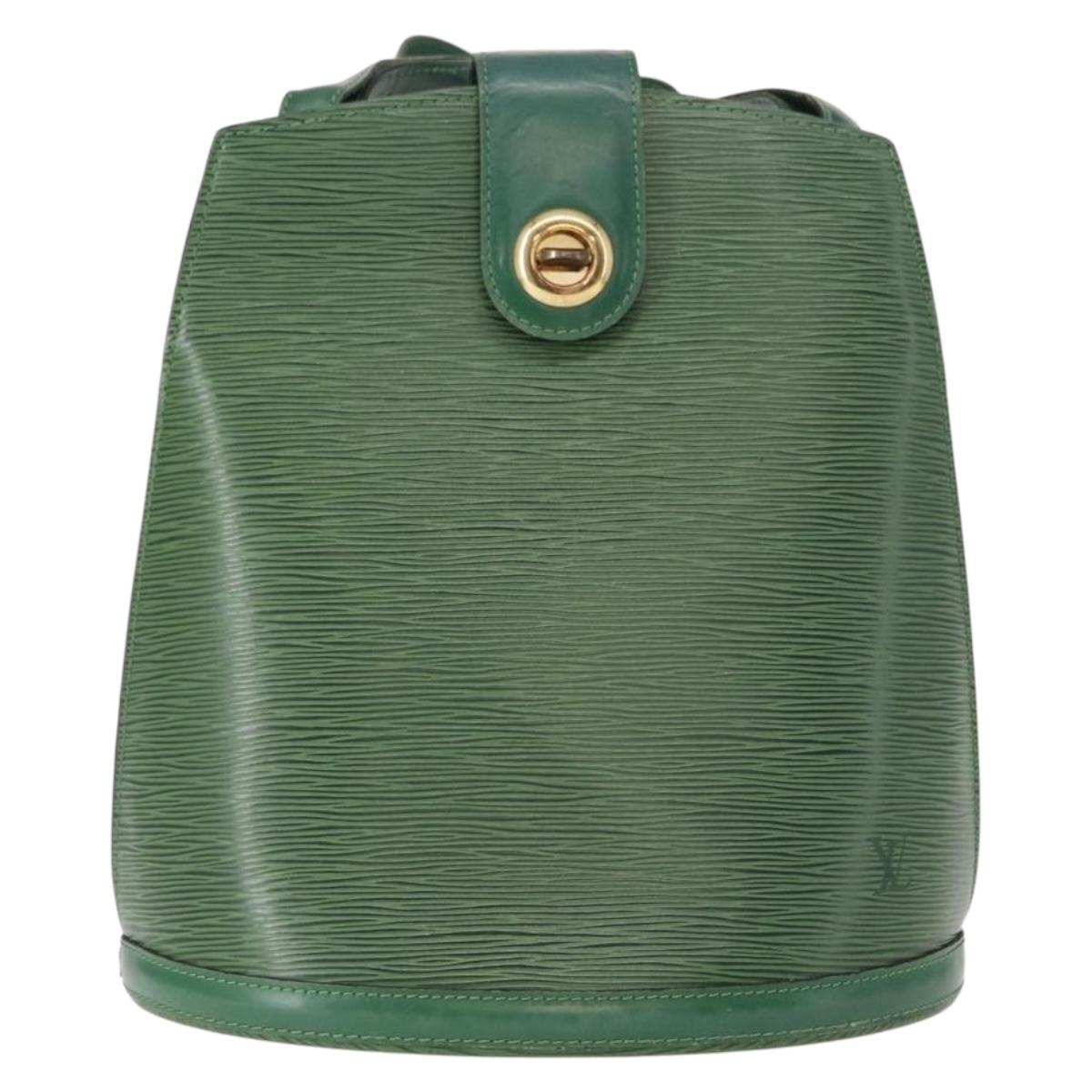 LOUIS VUITTON Epi Cluny Shoulder Bag Green M52254 LV Auth BA8326